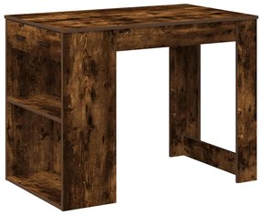 858690 vidaXL Бюро с чекмедже и рафт опушен дъб 102x62x77,5см инженерно дърво