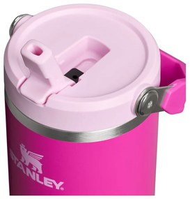 Розов термос от неръждаема стомана 890 ml The IceFlow™ Flip Straw 2.0 Cherry Blossom – Stanley
