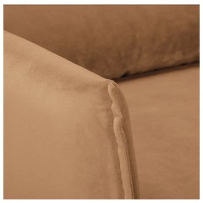 Кафяво кадифено кресло Juli – Ropez