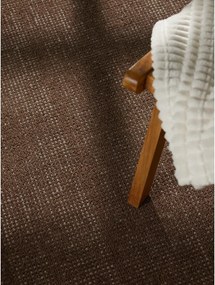 Кафяв ръчно изработен вълнен кръгъл килим ø 160 cm Greenwich – Ted Baker