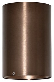 Модерен повърхностно монтиран прожектор тъмен бронз GU10 50mm - Deep