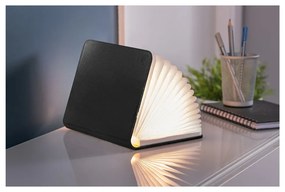 Черна малка настолна LED лампа във формата на книга Booklight - Gingko