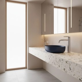 Смесител за мивка Rea Argon Brush Nickel high