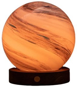 Кафява/в тъмно естествен цвят светлинна декорация с USB ø 12 cm Polar Cloud – Gingko