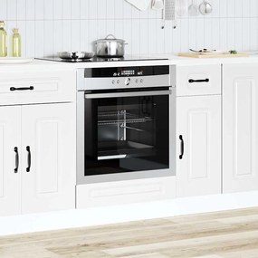 853517 vidaXL Шкаф за фурна, Kalmar, бял, инженерно дърво