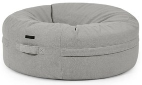 Светлосив пуф от букле Roll 135 – SLOWDOWN