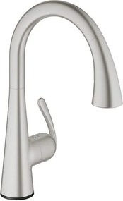Стоящ смесите за кухня, Zedra Touch, Grohe, 30219DC1, eлектронен