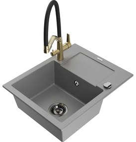 Mexen Enzo гранитна кухненска мивка с 1 басейн с оцеждач и кухненски