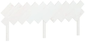 819241 vidaXL Горна табла за легло, бяла, 196 x 3 x 80,5 см, бор масив