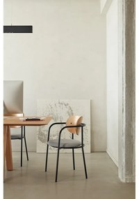 Сив трапезен стол в дъбов декор Eclipse - Teulat