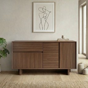 Конзола Capri TopMebel от меламин в цвят орех милано 146x45x76.5см.