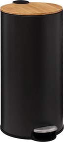 Кош 5five Modern Color, Метал и бамбук, 30 L - Черен