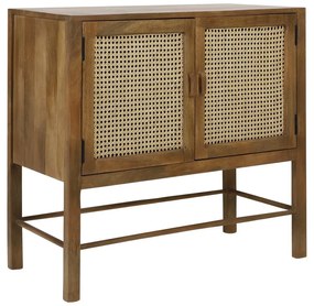 Кафяв скрин от мангово дърво 88x84 cm Nipas - Light &amp; Living