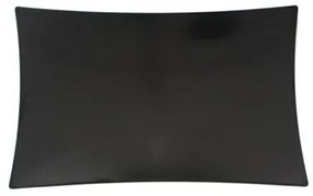 Alkan - Меламиново плато правоъгълно черно 28x45x1см (К-666)AN