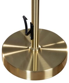 Лампа за маса златна с овална кадифена абажура зелена 35см - Parte