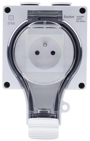 Solight 5B350 - Розетка за влажна среда 230V/16A IP66
