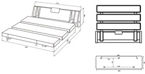Седалка за душ Aqualine – Sapho