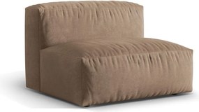 Светлокафяв кадифен модул за диван (среден модул) Martina – Micadoni