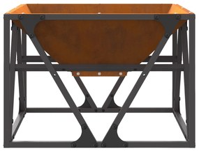 Sonata H Огнище Квадратно 50x50x35 см от Обветрена Стомана