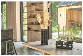 Черна ръчна изработка ваза от полирезин (височина 30 cm) Lyst – Villa Collection