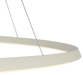 Скандинавска висяща лампа бежова 72 см вкл. LED с 3-степенно димиране - Circuit