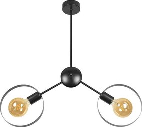 Плафон АПОЛО, черен, 2xE27