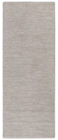 Бежова ръчно изработена пътека със смес от вълна 80x200 cm Pradesh Linen White – Elle Decoration