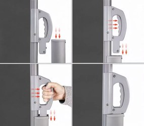 Странична антрацитна тента за тераса и балкон - прибираща се ролетна щора, ветрозащитна и слънцезащитна мрежа