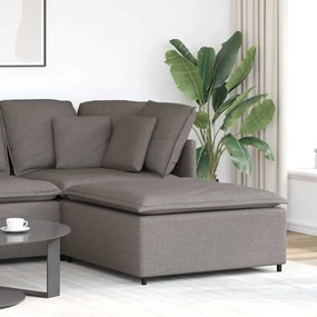4104482 vidaXL Модулен диван с табуретка, бежов, 100x100x48 см
