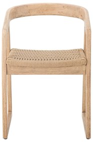 Трапезен стол от масивно каучуково дърво в естествен цвят Serrone – Bloomingville