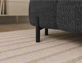 Тъмносив разтегателен ъглов диван от букле (десен ъгъл U форма) Feraria – ELTAP