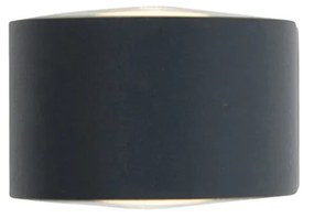 Модерна външна стенна лампа черна с LED 2-светлини IP54 - Карла