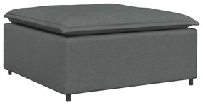 4104478 vidaXL Модулна табуретка за диван, тъмносива, 100x100x48 см