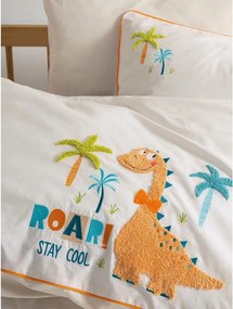 Бежово памучно детско спално бельо с включен долен чаршаф, 4 части 100x150 cm Kiddo – Mijolnir