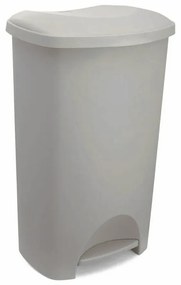 Сиво-бежово пластмасово кошче за боклук с педал 50 l – Addis