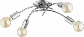 Плафонен полилей TORIZO 4xE27/15W/230V лъскав хром