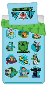 Единично памучно детско спално бельо 140x200 cm Minecraft – Jerry Fabrics
