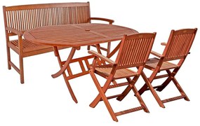 Градинска пейка от евкалиптова дървесина ADDU Стокхолм - Garden Pleasure