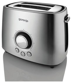 Тостер Gorenje T1000E, 1000W, 7 степени, Размразяване, Термостат, Инокс