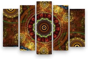 Картина от няколко части Бохо, 105 x 70 cm - Wallity