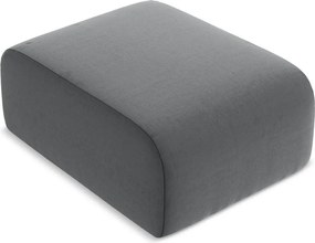 Сива кадифена табуретка Lani – Makamii