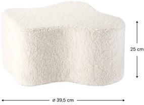 Кремав детски пуф от букле Cloud – Wigiwama
