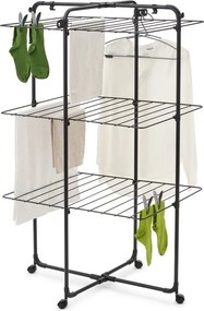 Матово черна сушилня за дрехи 23 m HangOn Tower – Brabantia