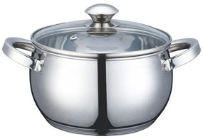 Тенджера с капак OLIVER BROWN OB 1210 KI18, 2.7 литра, 18х11.5 см, Многослойно дъно, Индукция, Инокс