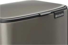 Сиво стоманено кошче за боклук с педал 7 l Bo – Brabantia