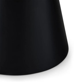 Черна/светлосива масичка за кафе с плот от имитация на мрамор ø 80 cm Tango – Furnhouse