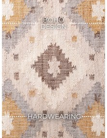 Кремав ръчно изработен ютен килим 200x300 cm Roya Imani – Elle Decoration