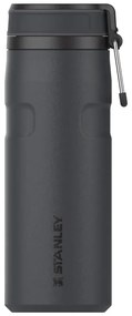 Черен термос от неръждаема стомана 470 ml IceFlow™ Bottle Twist Flip Black – Stanley