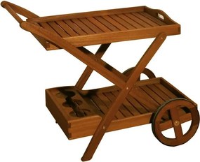 Градинска маса за сервиране от масивен евкалипт 54x88 cm Toledo – Garden Pleasure