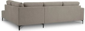Светлокафяв шенилов ъглов диван (десен ъгъл/L форма) Fabian – Scandic